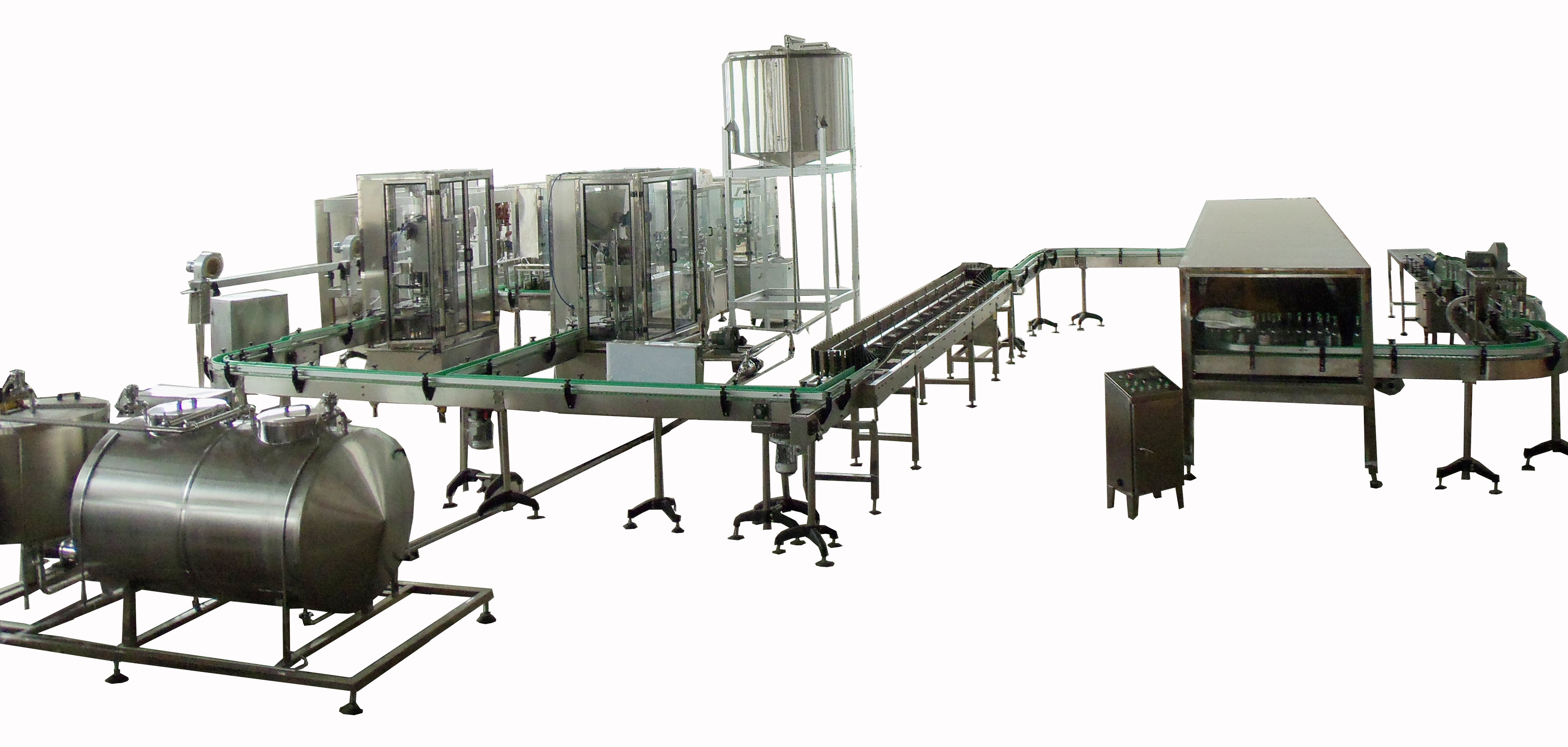 Machine de capsulage de remplissage de bouteilles en verre