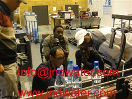Shenzhen J&D Drinking Water install 2000BPH bottled hot beverage line in South Africa