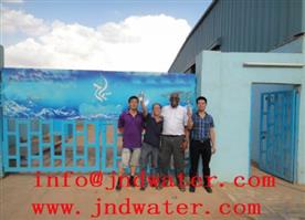 Shenzhen J&D Drinking Water install 8000-10000 bottled water line in Sudan