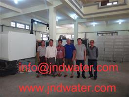 Shenzhen J&D Drinking Water install plastic injection molding machine in Myanmar